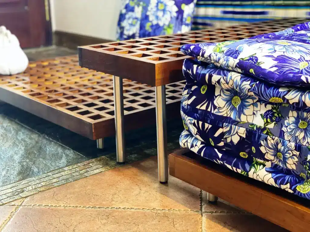 Natural Teak Wood Gap Table / Gap Coffee Table