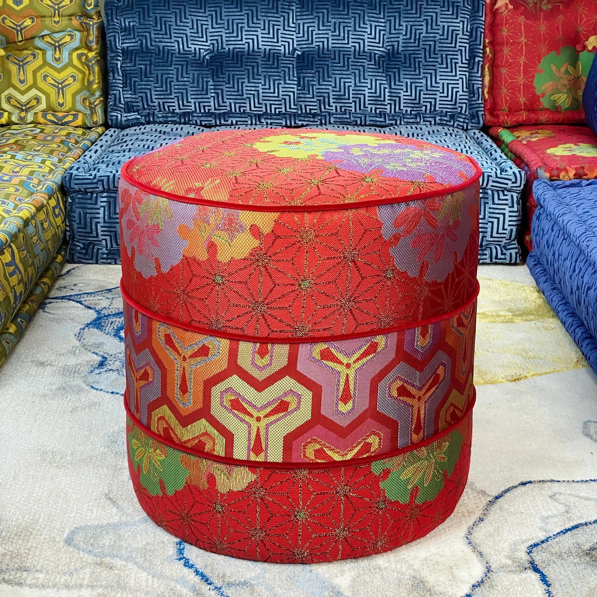 French Daybed Sofa : Red Couch Ottoman