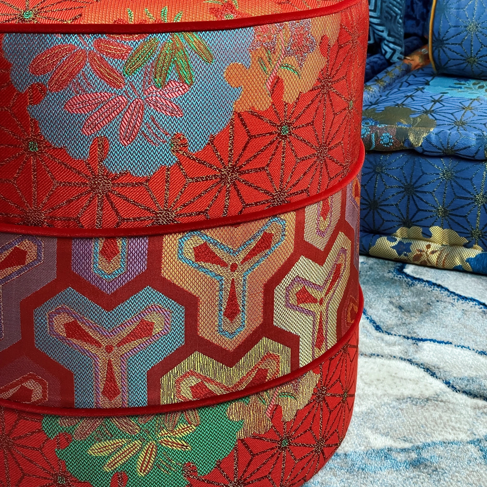 French Daybed Sofa : Red Couch Ottoman