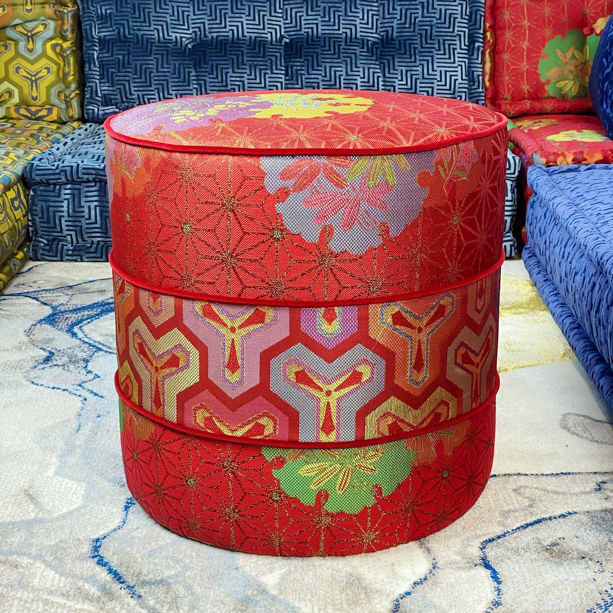 French Daybed Sofa : Red Couch Ottoman