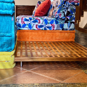 Natural Color Teak Wood Base / Level Coffee Table