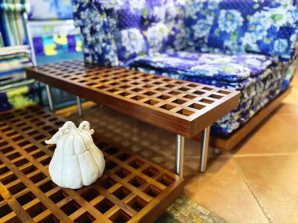Natural Teak Wood Gap Table / Gap Coffee Table