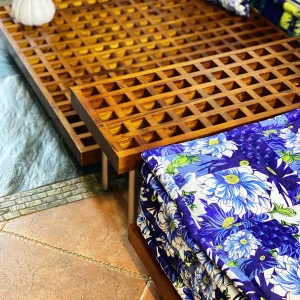Natural Teak Wood Gap Table / Gap Coffee Table