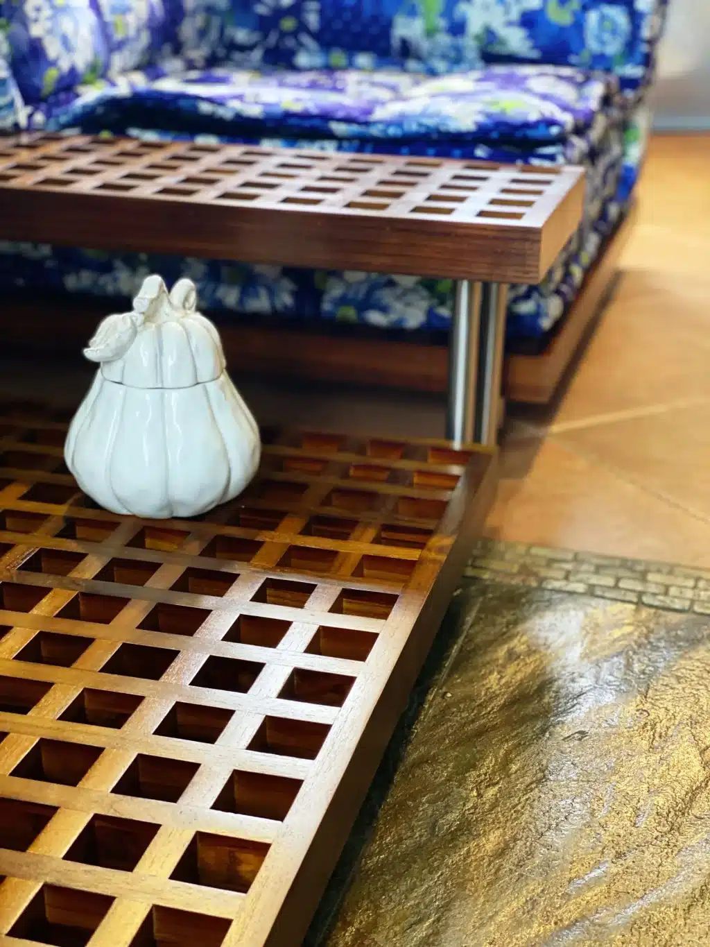 Natural Teak Wood Gap Table / Gap Coffee Table