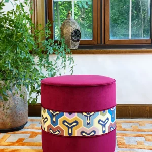 French Daybed Sofa : Burgundy Couch Ottoman