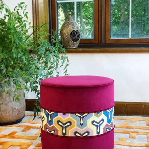 French Daybed Sofa : Burgundy Couch Ottoman