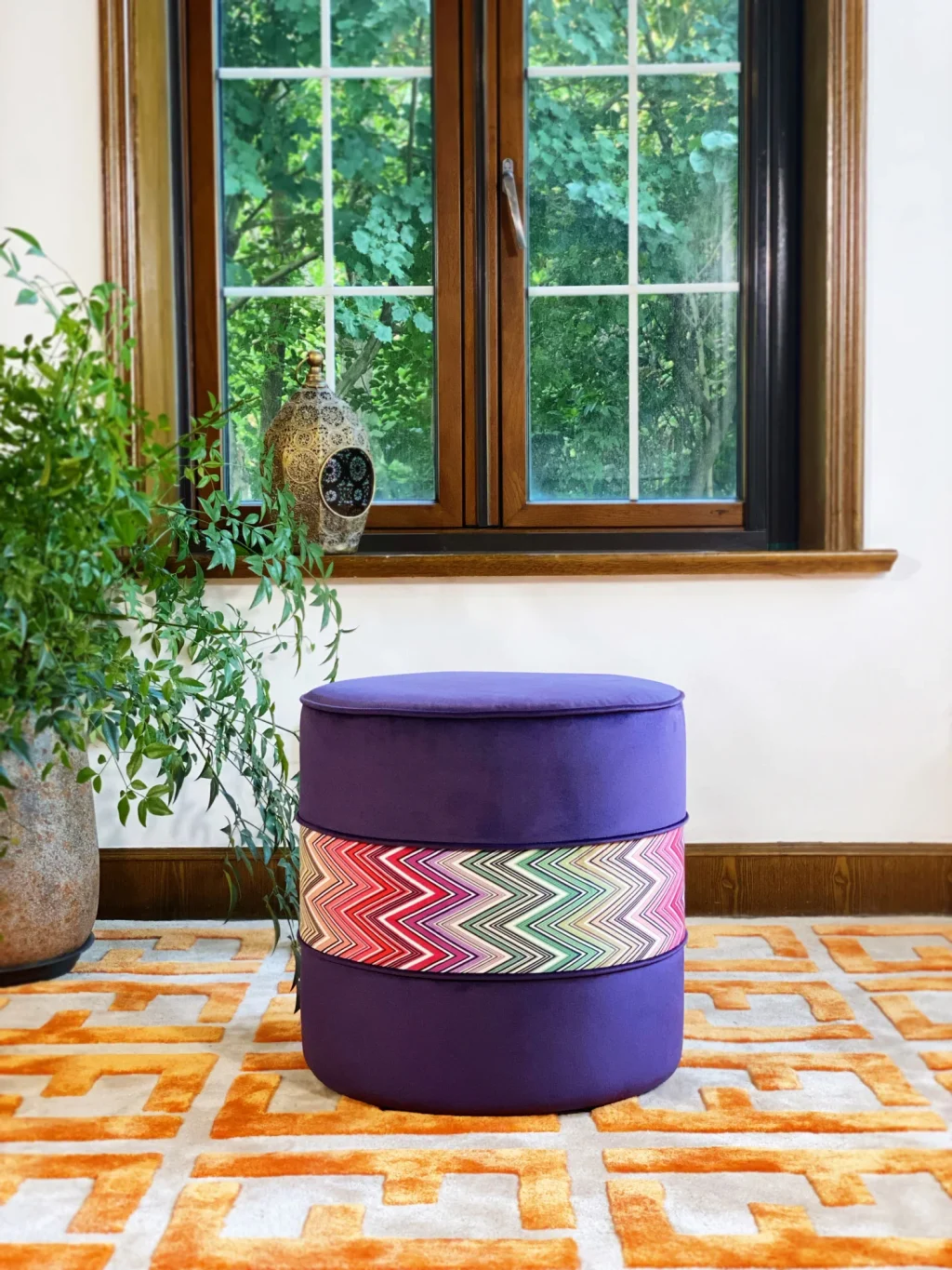 French Daybed Sofa : Purple Couch Ottoman