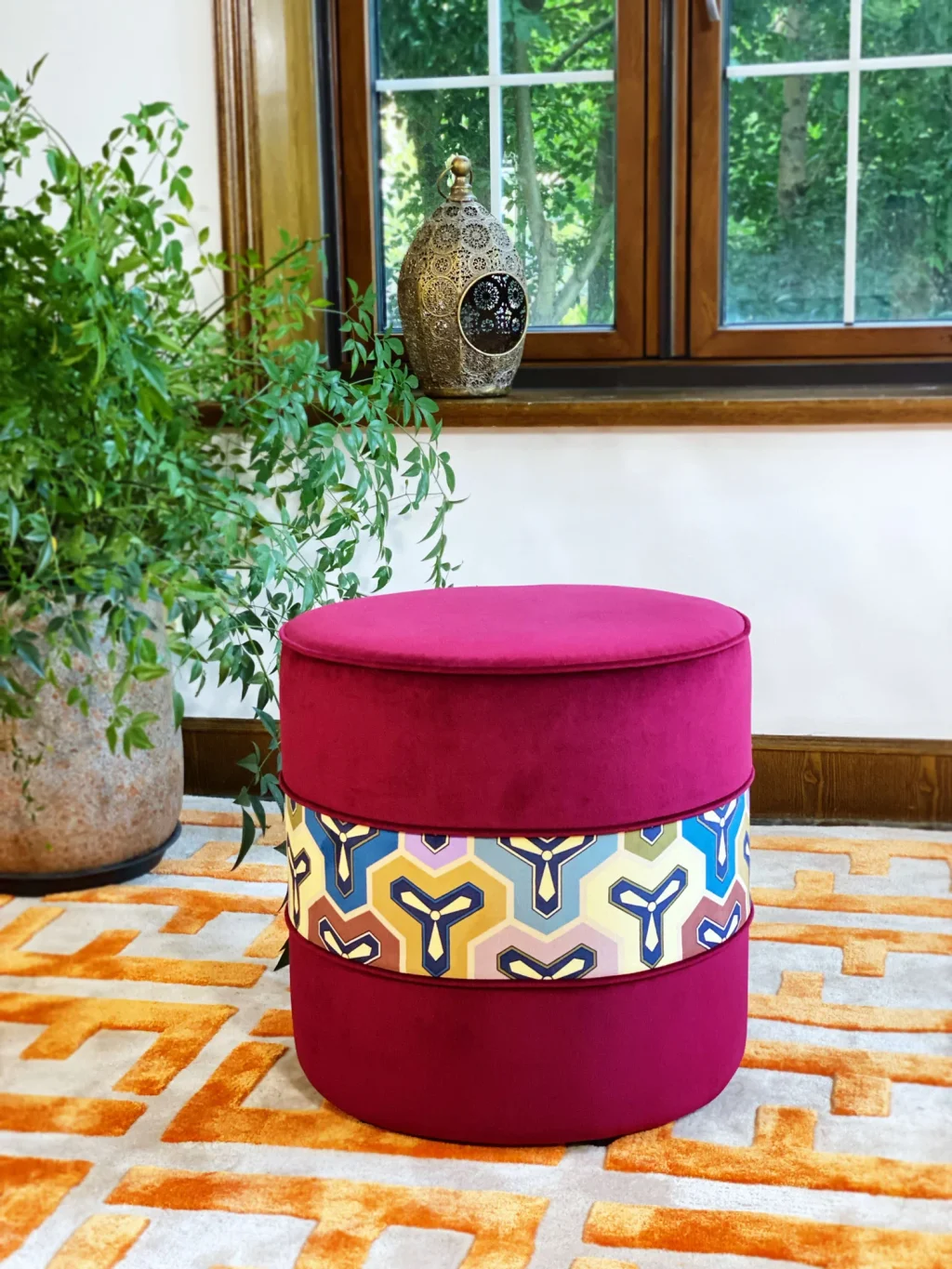 French Daybed Sofa : Burgundy Couch Ottoman