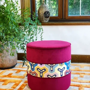 French Daybed Sofa : Burgundy Couch Ottoman