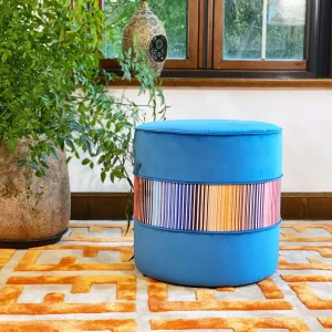 French Daybed Sofa : Blue Couch Ottoman