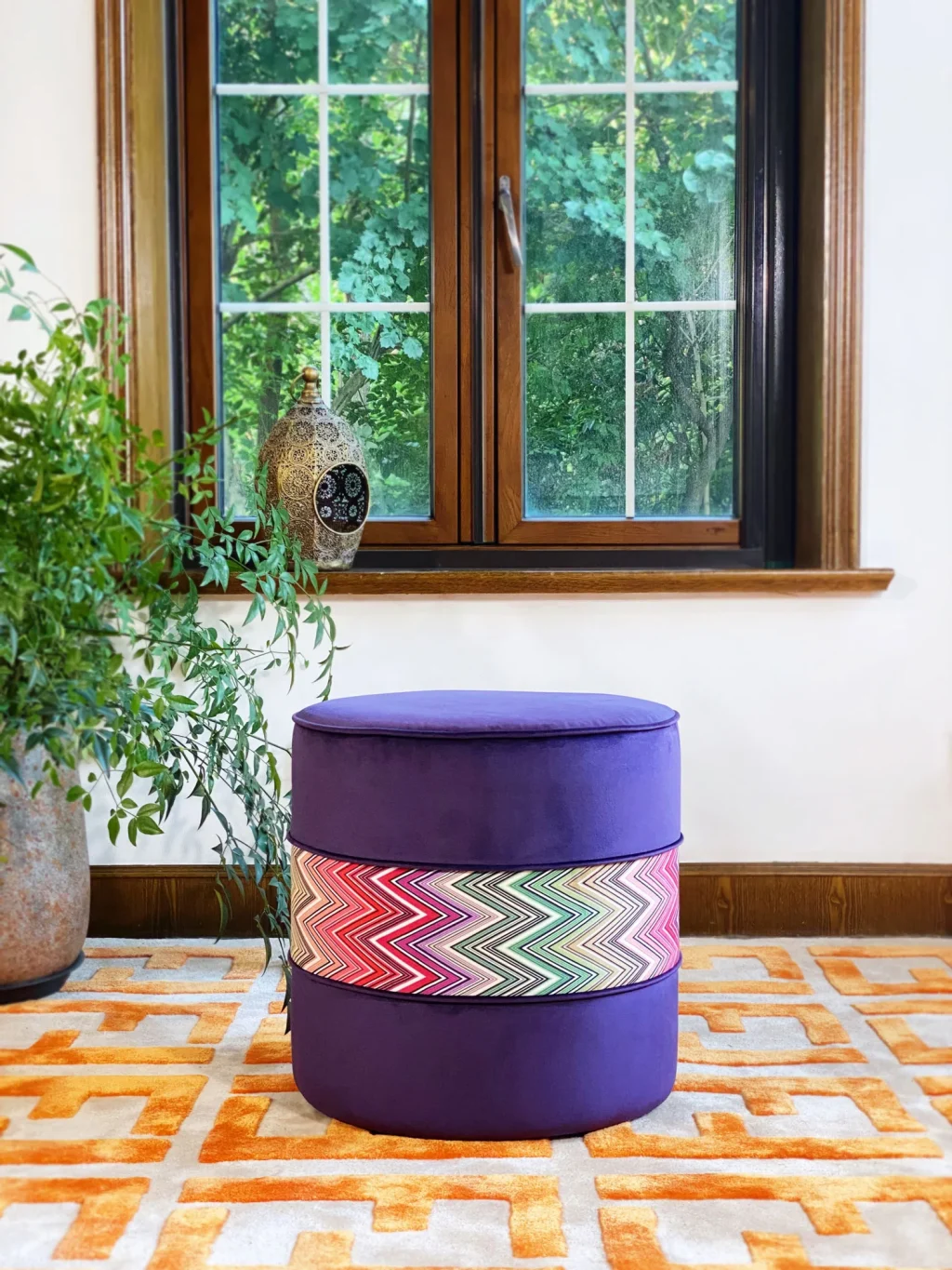 French Daybed Sofa : Purple Couch Ottoman