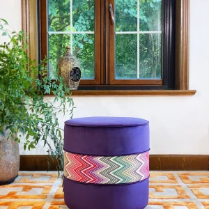 French Daybed Sofa : Purple Couch Ottoman
