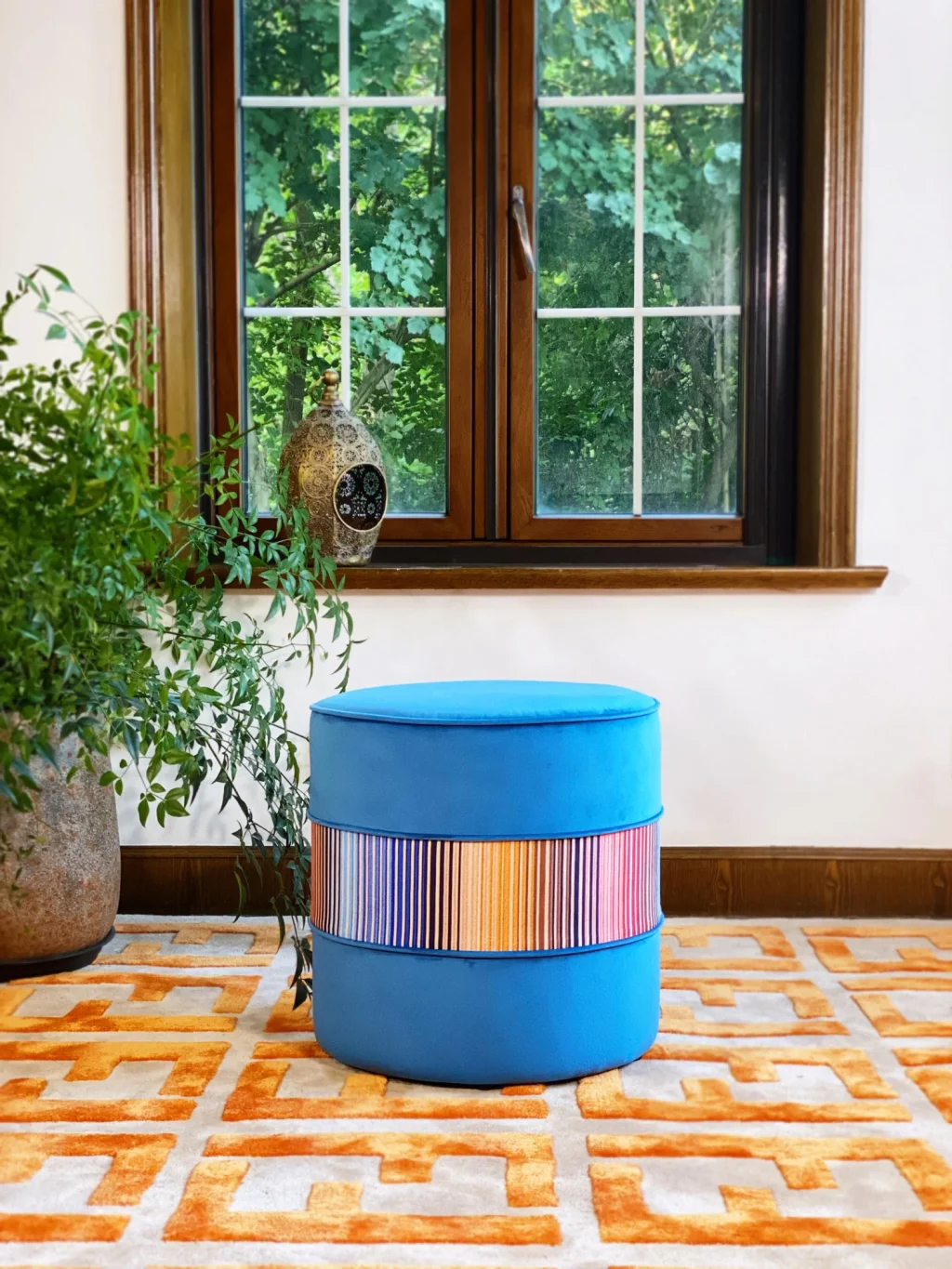 French Daybed Sofa : Blue Couch Ottoman