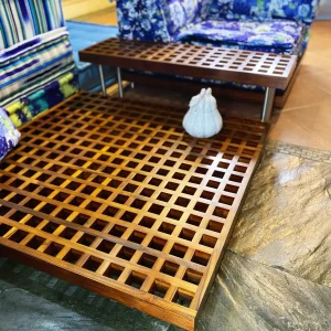 Natural Teak Wood Gap Table / Gap Coffee Table