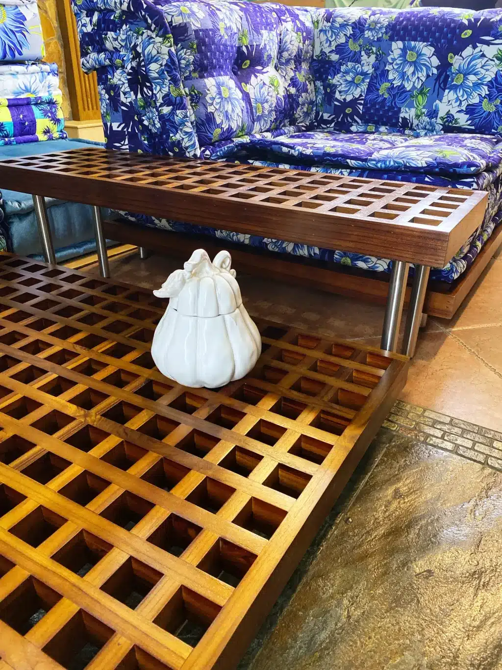 Natural Teak Wood Gap Table / Gap Coffee Table