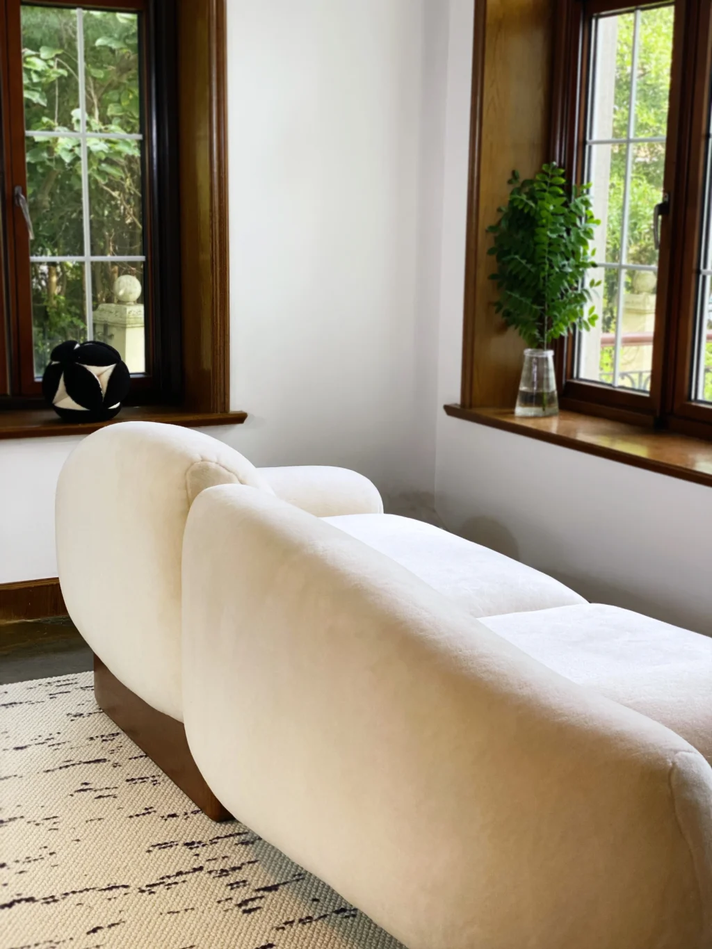 Asymmetrical Raphael Sofa: Two Seater