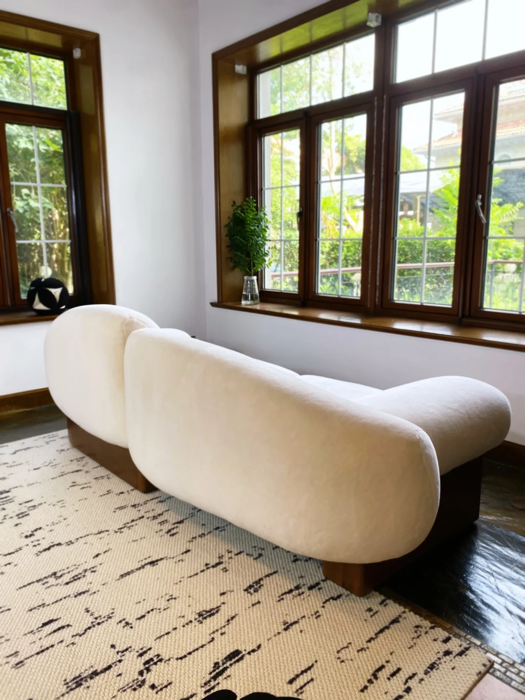 Asymmetrical Raphael Sofa: Two Seater