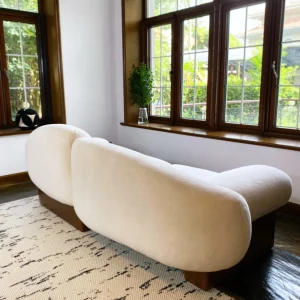 Asymmetrical Raphael Sofa: Two Seater