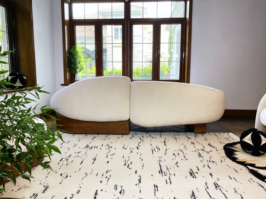 Asymmetrical Raphael Sofa: Two Seater