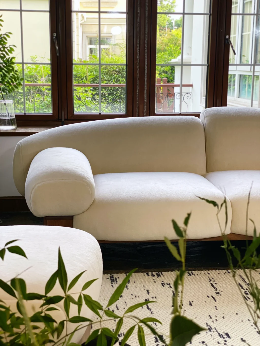 Asymmetrical Raphael Sofa: Two Seater