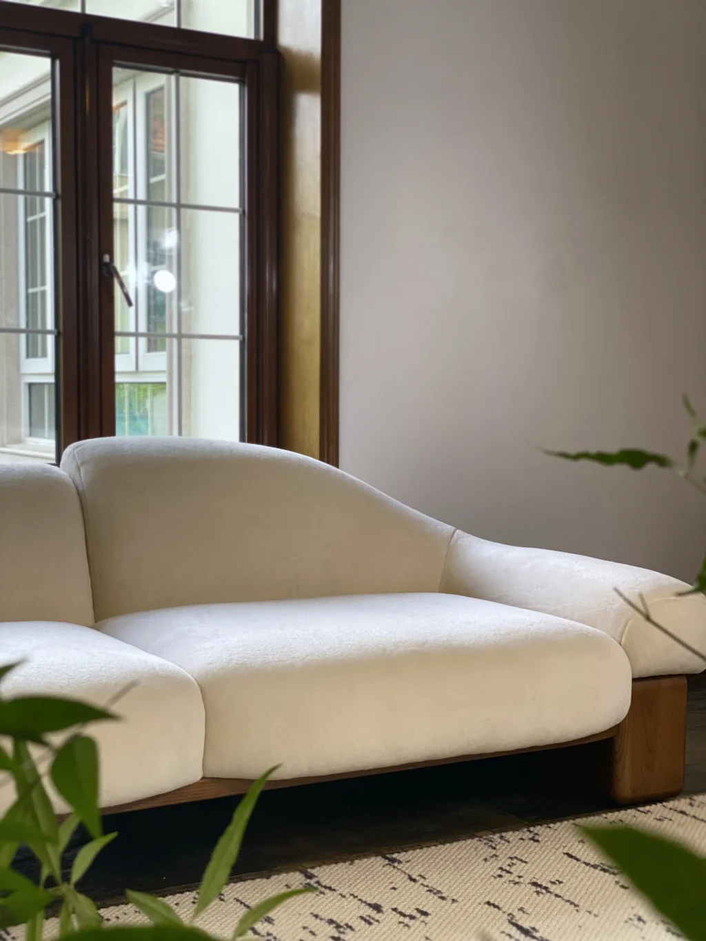 Asymmetrical Raphael Sofa: Two Seater