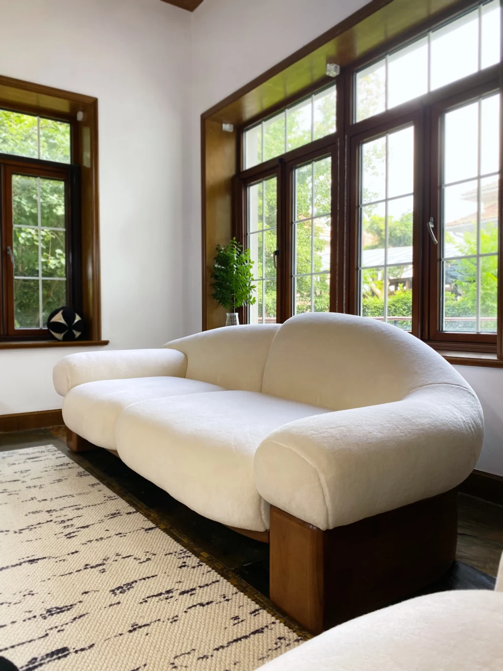 Asymmetrical Raphael Sofa: Two Seater