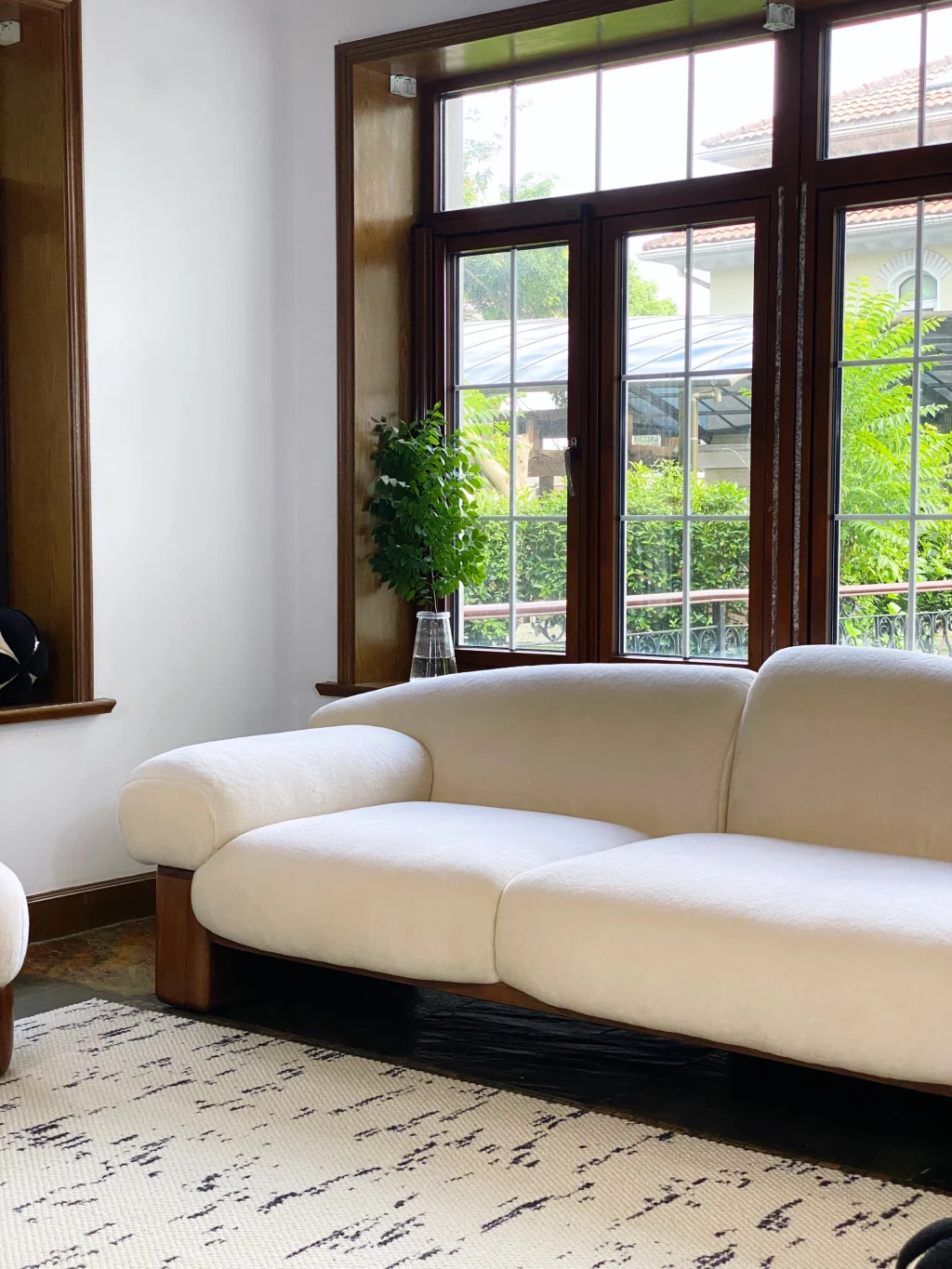Asymmetrical Raphael Sofa: Two Seater