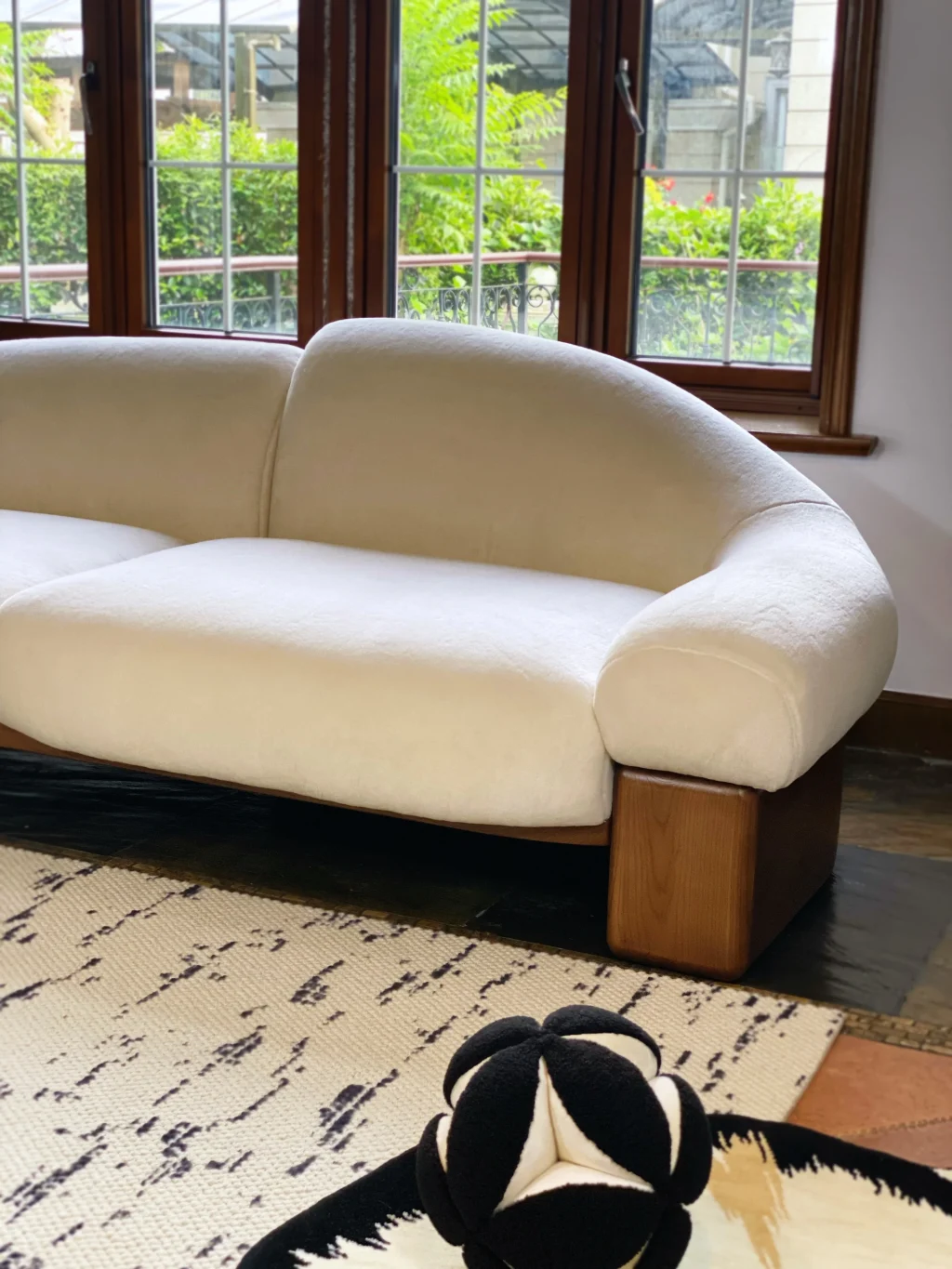 Asymmetrical Raphael Sofa: Two Seater