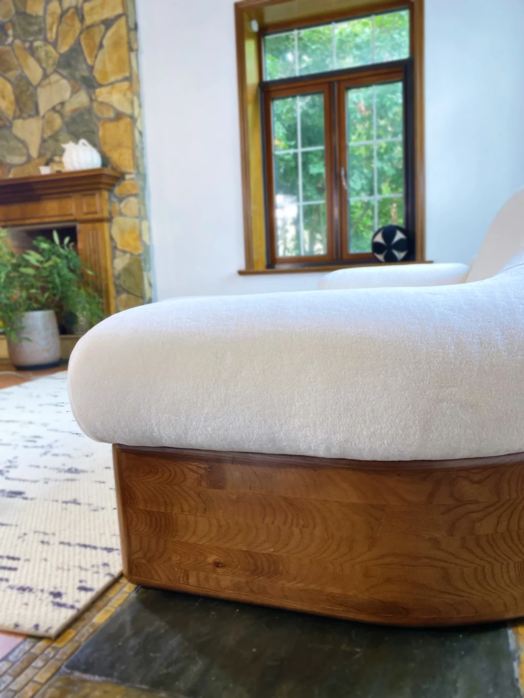 Asymmetrical Raphael Sofa: Two Seater