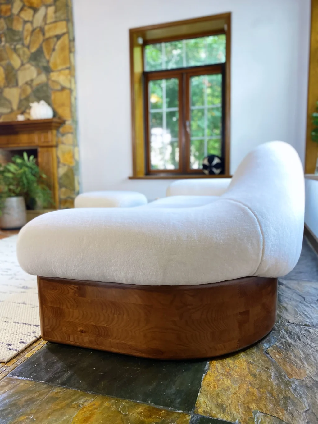 Asymmetrical Raphael Sofa: Two Seater
