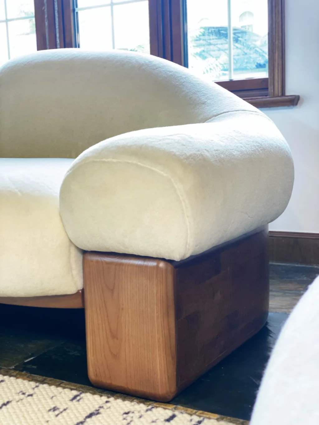 Asymmetrical Raphael Sofa: Two Seater
