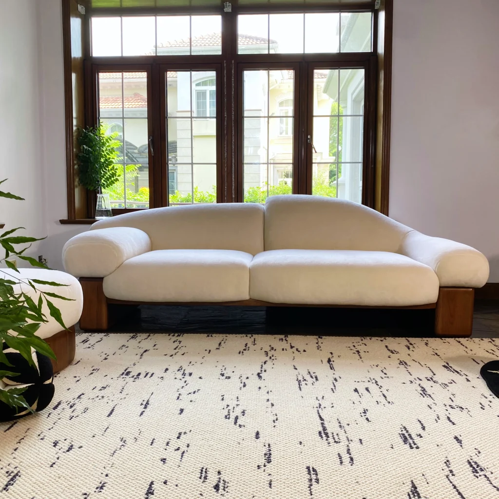 Asymmetrical Raphael Sofa: Two Seater