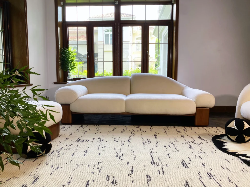 Asymmetrical Raphael Sofa: Two Seater