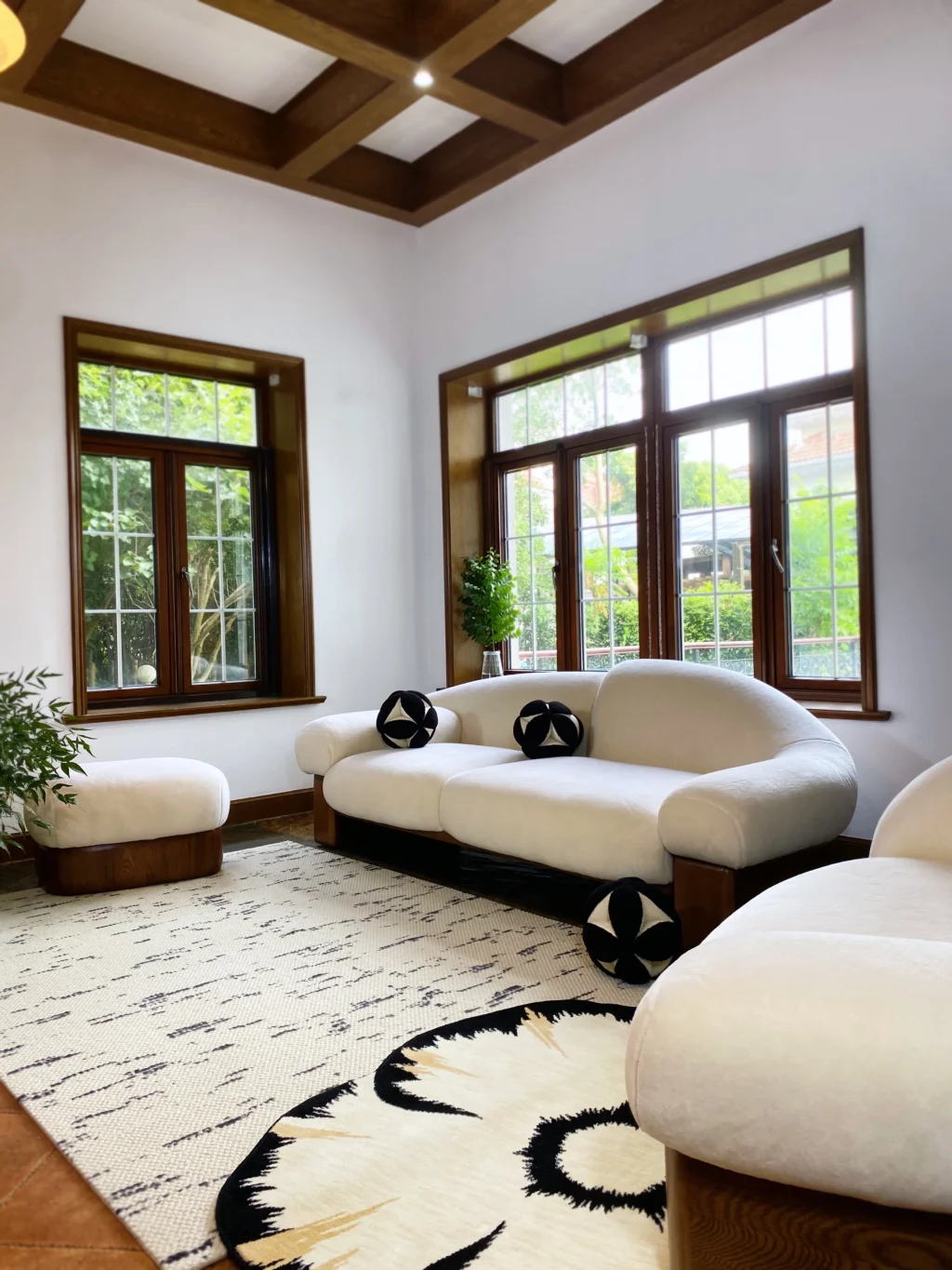 Asymmetrical Raphael Sofa: Two Seater