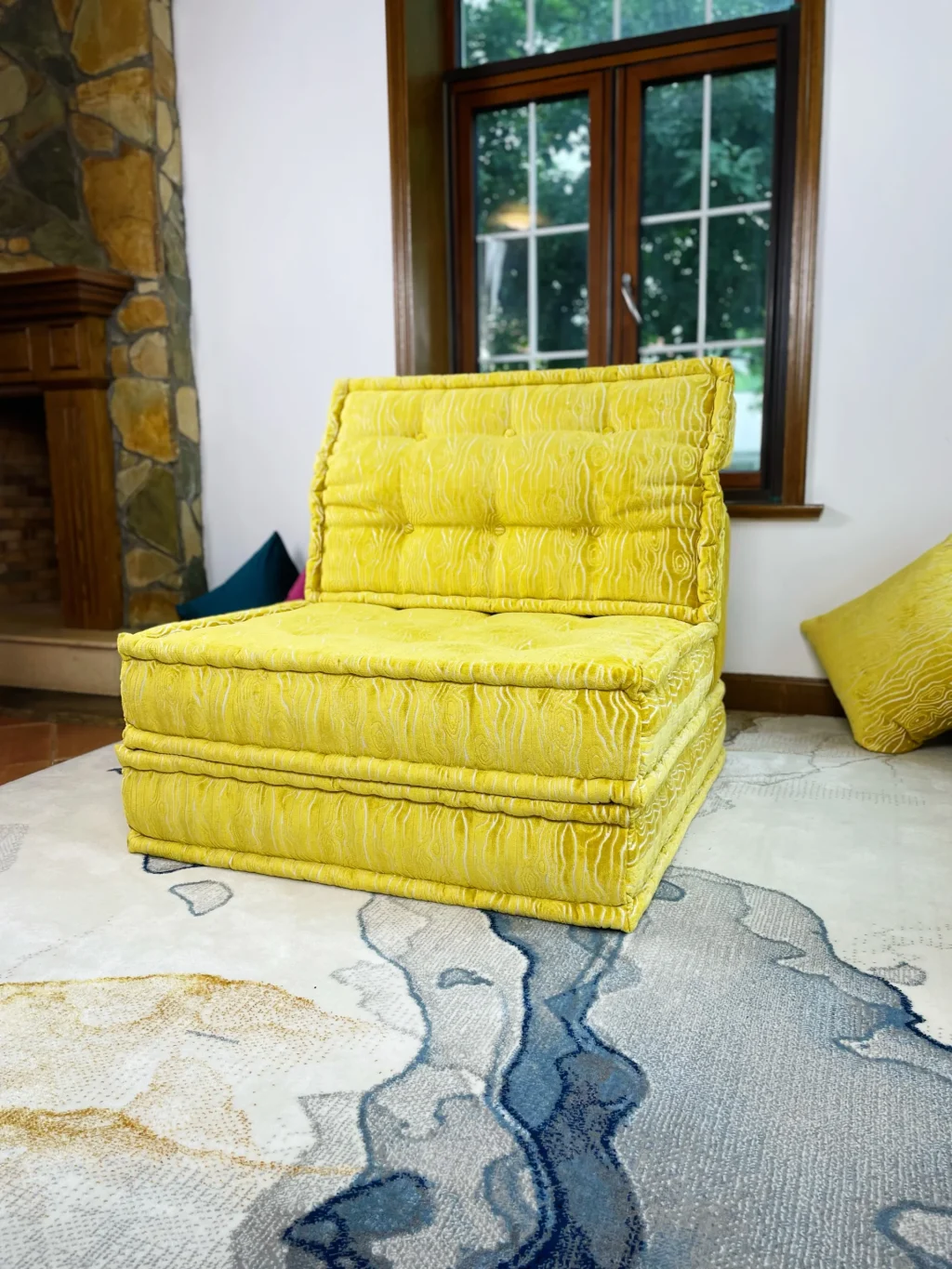 French Daybed Sofa : Golden Citrus