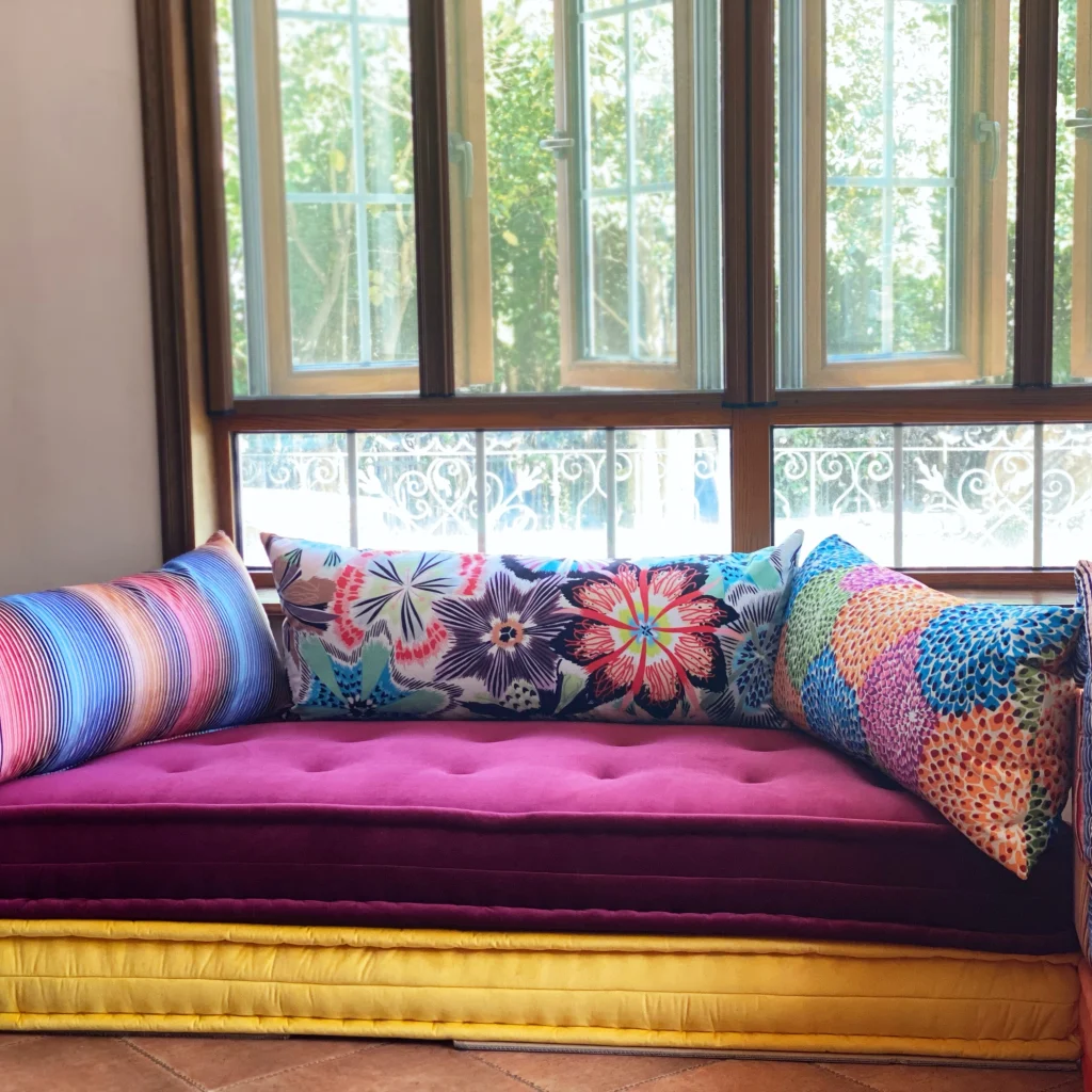 French Daybed Sofa Custom Window Seat Cushion