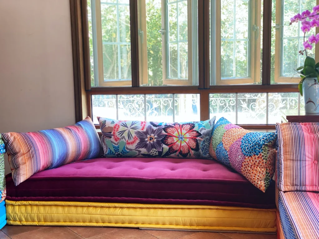 French Daybed Sofa Custom Window Seat Cushion