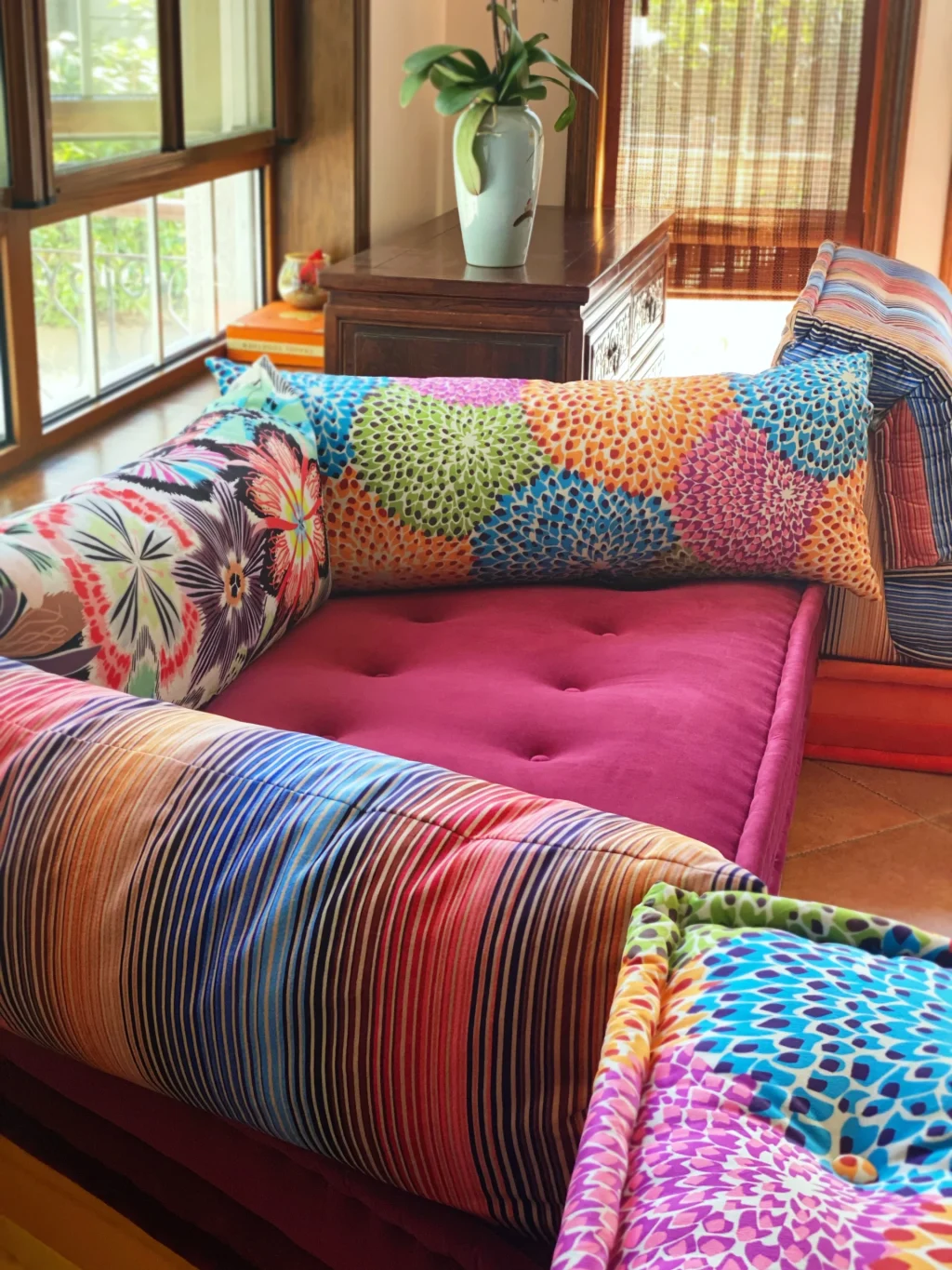French Daybed Sofa Custom Window Seat Cushion – HD Memory Foam