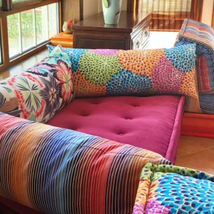 French Daybed Sofa Custom Window Seat Cushion – HD Memory Foam