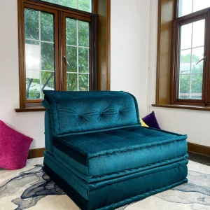 French Daybed Sofa : Teal Lounger