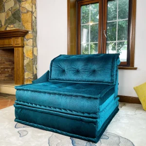 French Daybed Sofa : Teal Lounger