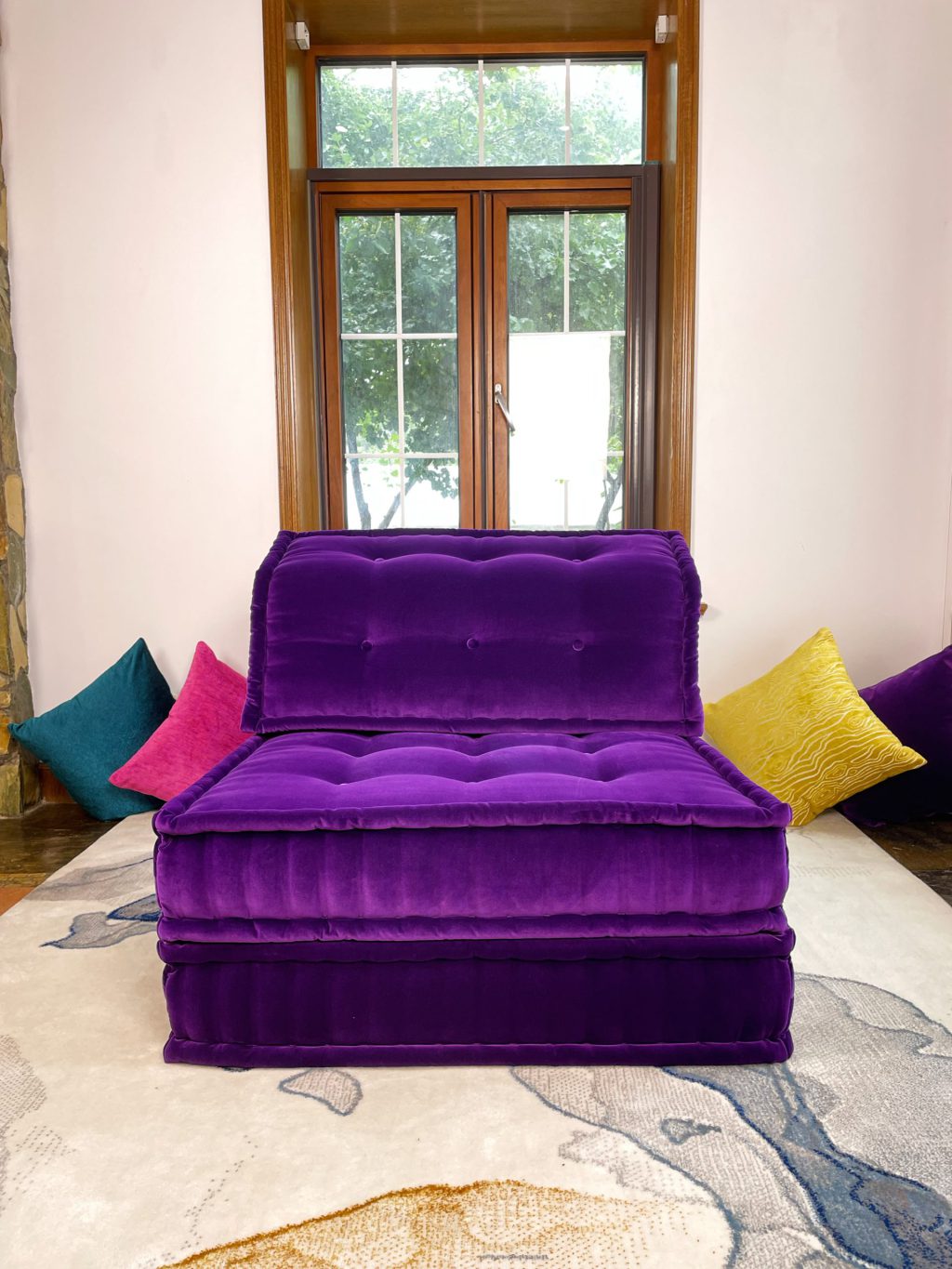 French Daybed Sofa : Regal Lavender