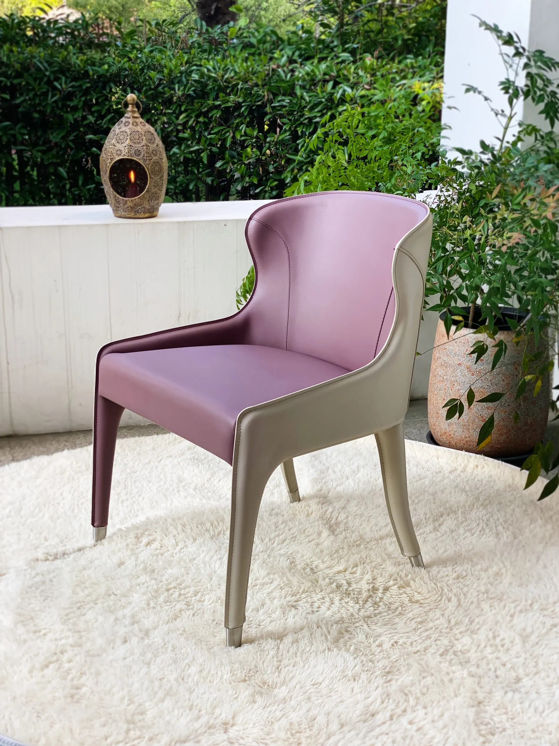 Upholstered Leather Chair
