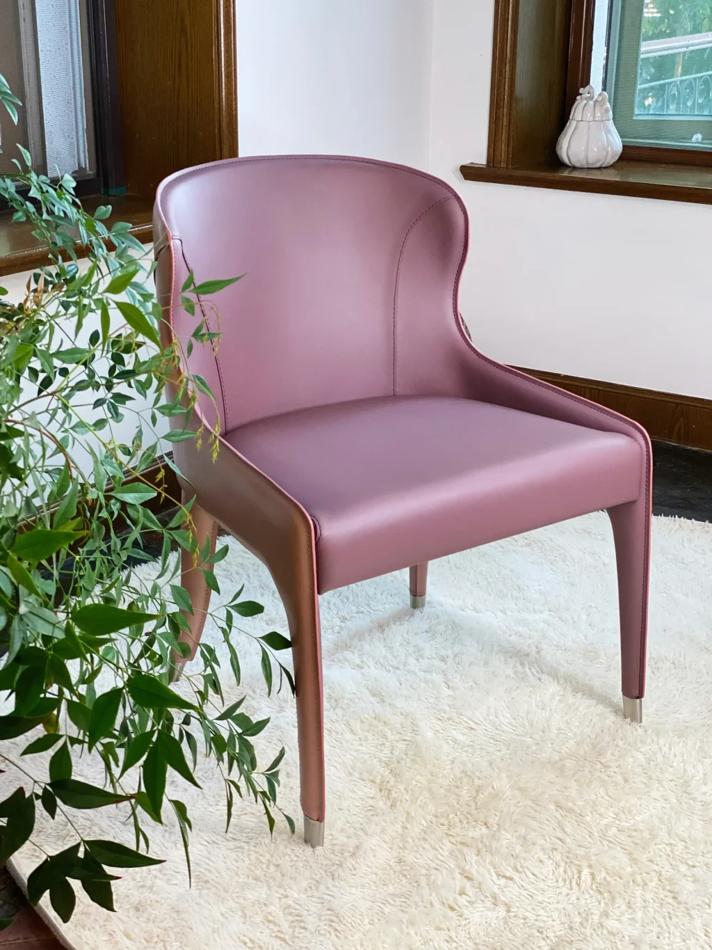 Upholstered Leather Chair