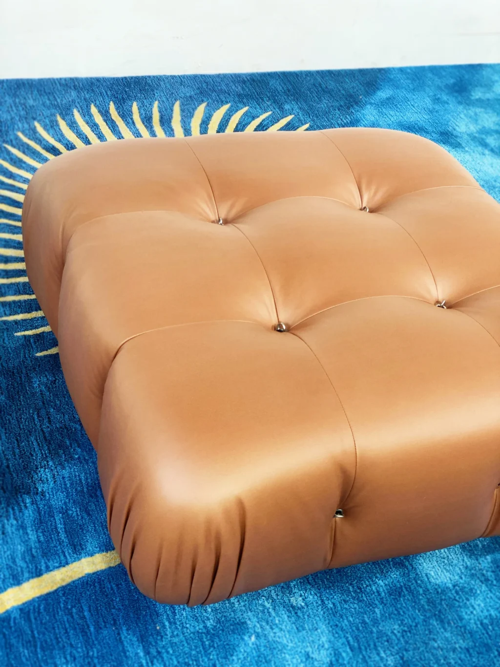 Mario Bellini Tribute Sofa : Square Ottoman (Fabric or Microfiber Suede)