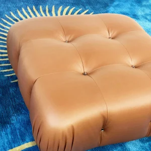 Mario Bellini Tribute Sofa : Square Ottoman (Fabric or Microfiber Suede)