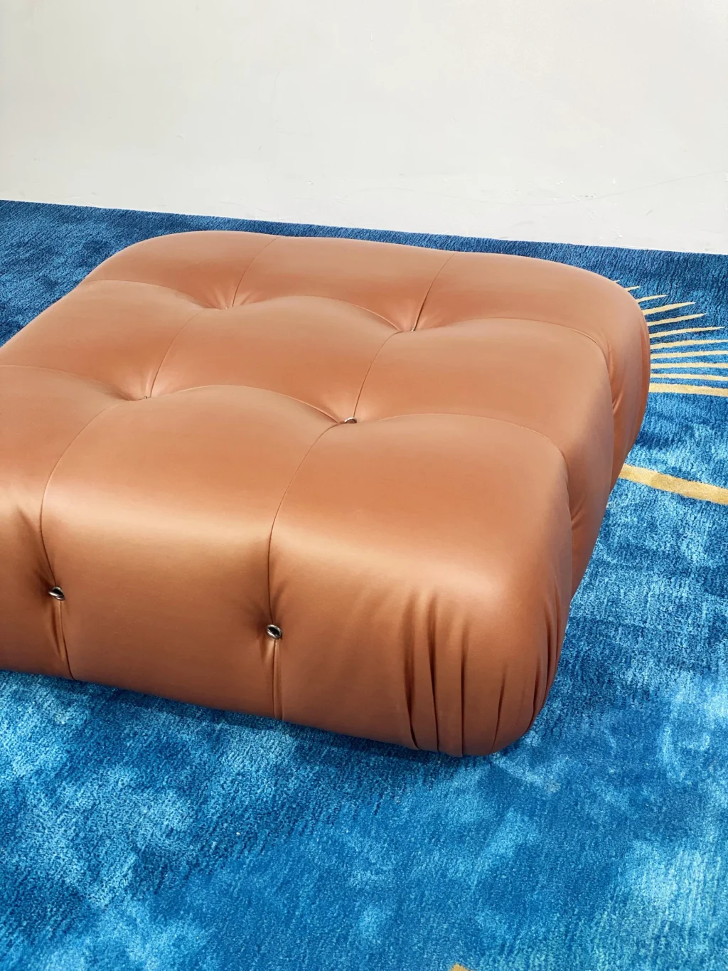 Mario Bellini Tribute Sofa : Square Ottoman (Fabric or Microfiber Suede)