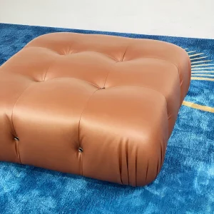Mario Bellini Tribute Sofa : Square Ottoman (Fabric or Microfiber Suede)