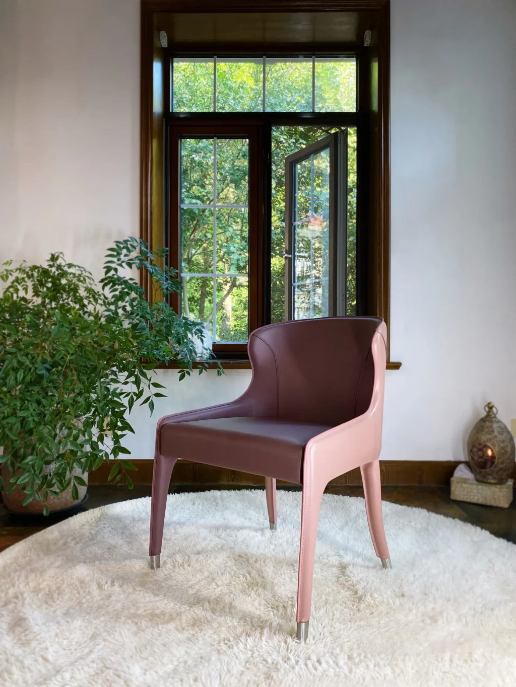 Upholstered Leather Chair