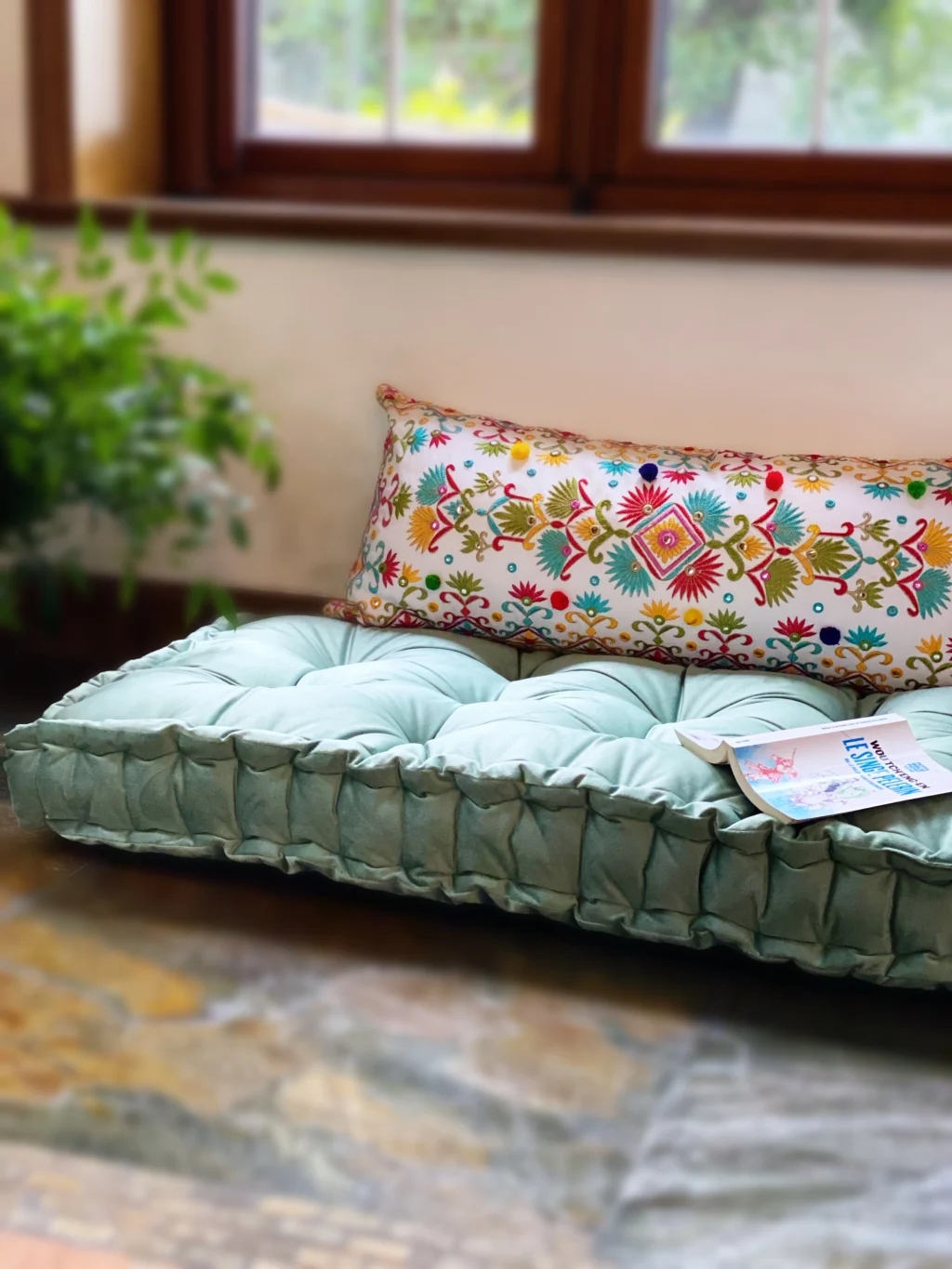 French Mattress Cushion - Pet or Kids Floor Cushion Daybed